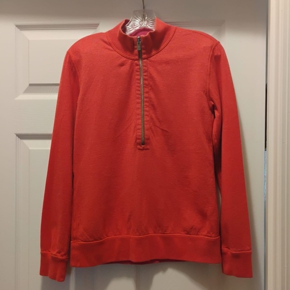 Tommy Bahama 1/2 Zip Coral Pullover Sweatshirt Size S - Picture 1 of 5